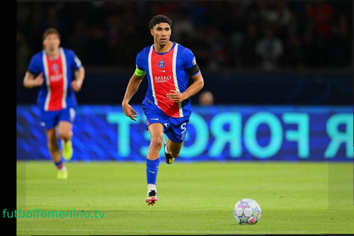 Achraf Hakimi del PSG lesionado y sustituido en Brest