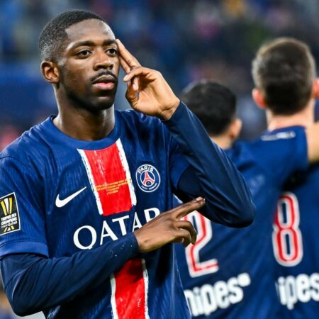 Dembélé brilla mientras el PSG vence al Brest