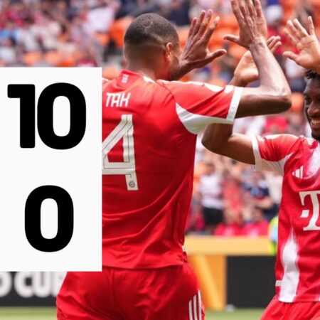 Bayern Munich Logra Victoria Récord por Doble Dígito ante Auckland City