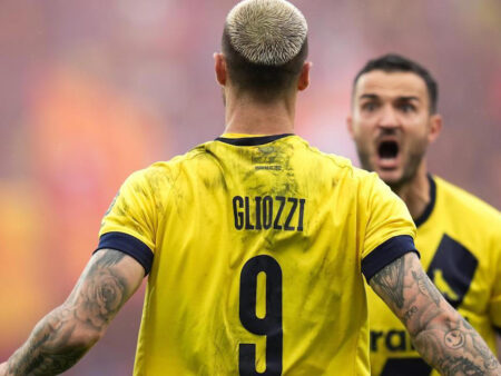 Serie B: Clasificación de goleadores antes de la 10ª jornada, Gliozzi lidera con seis goles.