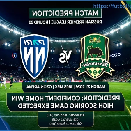 Pronóstico y Cuotas: Krasnodar vs. Pari NN (RPL – 21 de Marzo de 2026)