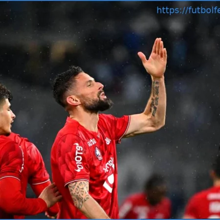 Olivier Giroud da la victoria al Lille en el último suspiro contra el OM