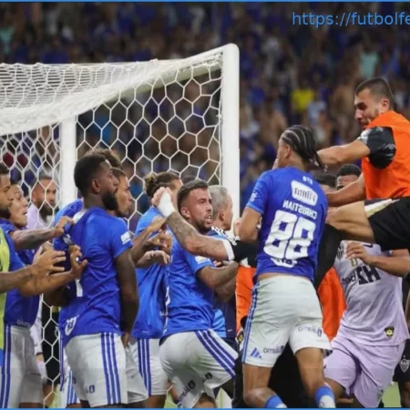 Masiva Pelea en Brasil: 23 Expulsados en el Partido entre Cruzeiro y Atlético-MG