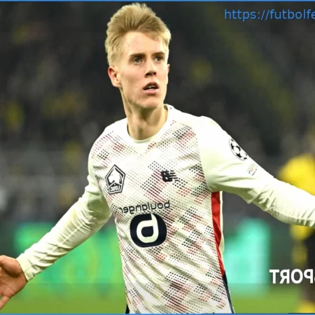 Lille toma ventaja: Haraldsson anota el 1-0 en el minuto 44 contra Lens