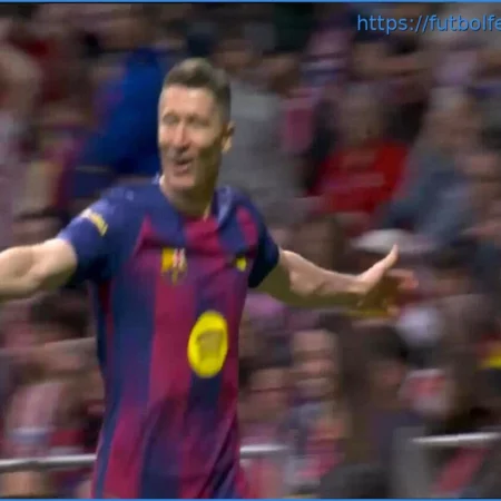 Lewandowski decide: El Barcelona vence al Atlético y se distancia del Real Madrid